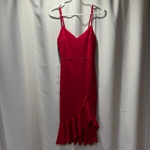 Red Asymmetrical Dress